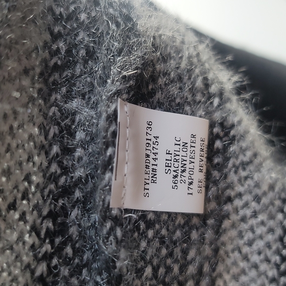 NWOT Davi & Dani Grid Pattern Cardigan Size Medium - Picture 9 of 12